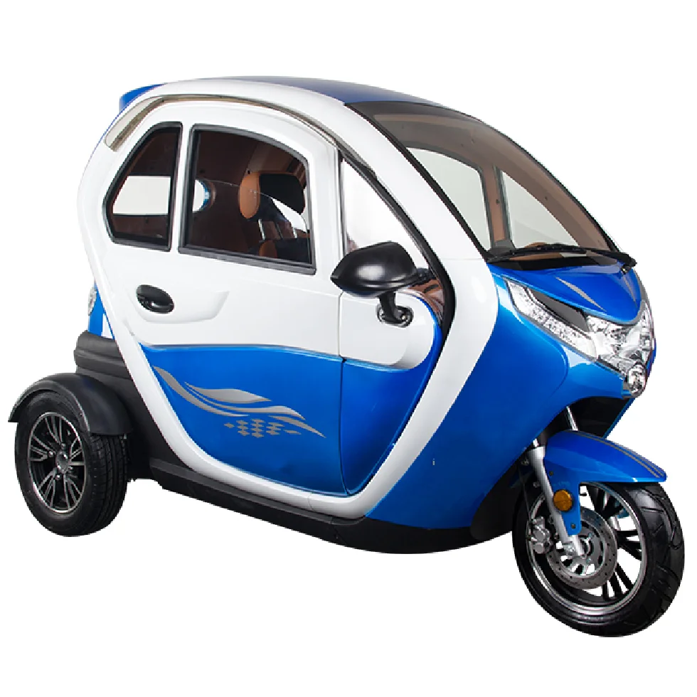 Электрический трехколесный велосипед для гольфа Tricycl Moto 1000 Вт взрослый окно пассажира 1200 Вт/3000 закрытый Eec