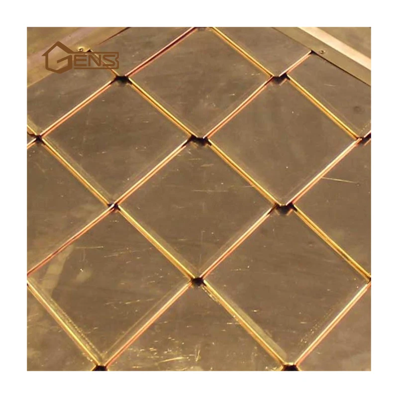 Garden Decoration Manufacturer Best Selling Diamond barb roof pure copper tiles Building Material Copper customize Metal roof