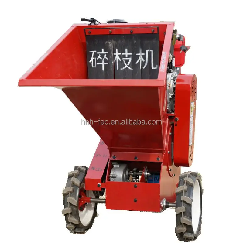 commercial grade automatic forest king wood chipper shredder red made in china