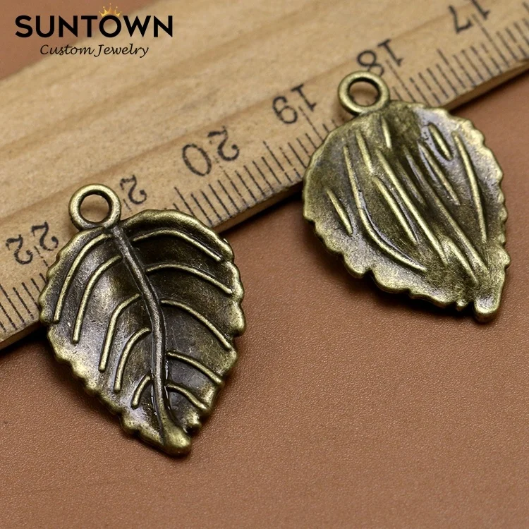 
Suntown Diy Retro Alloy Weed Leaf Charm Leaves Artificial Plant Charms For Jewelry Making Hip Hop Necklace Pendant Girls Schmuck 