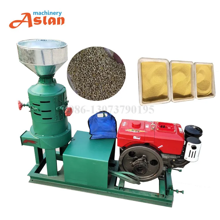 Brown Rice Black Rice Milling Machine Small Plant Grains Peeling Machine 200kg Per Hour Millet Miller