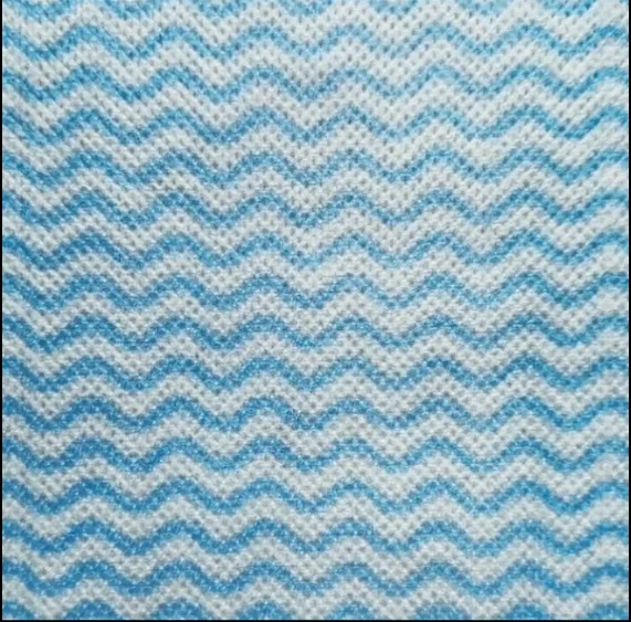 Household Reusable wave non woven kitchen dish cleaning cloth lazy rags Disposable Kitchen Paper Towel roll