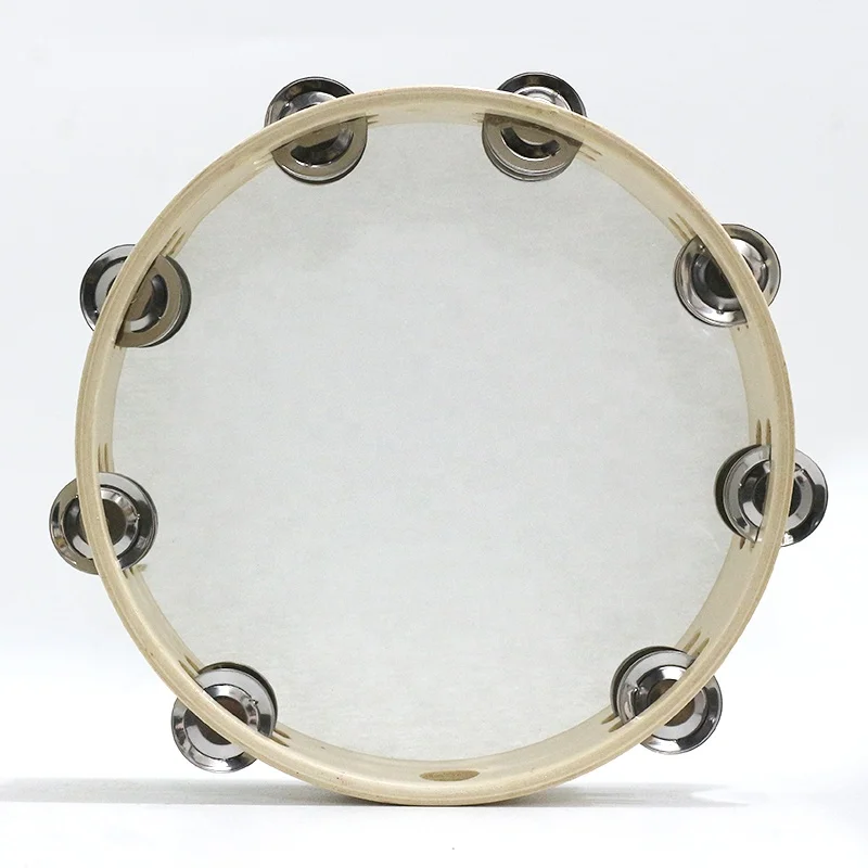 Customizable Kids Hand Drums Assorted Size Dance Tambourines Percussion Instrumentse Drums Musical Educational Tambourine Gift