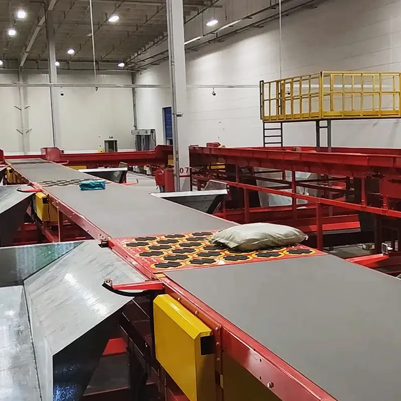 Passenger Check-in Airport Belt Conveyor System Idler Belt Conveyor Courier Sorting or Express - Buy Parcel Sorting System