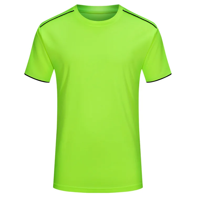 Custom Wholesale Mesh Sports Cheap t Shirts Bulk Plain Active Football Soccer Training T-shirt for Men Kids 100% Polyester Shirt