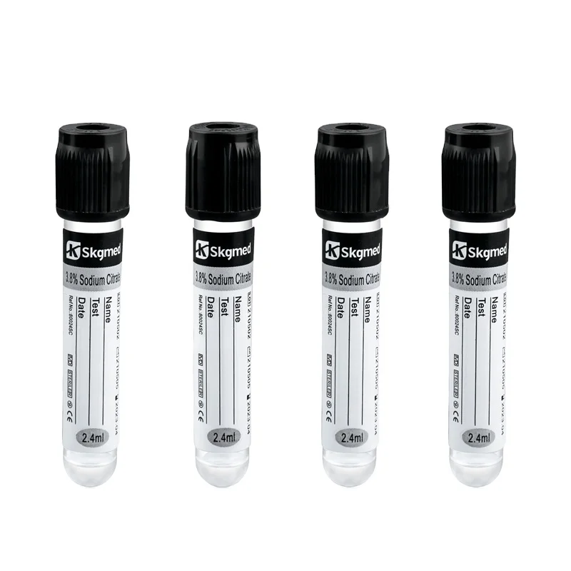Sterile Green Plastic Disposable Citrate Vacuum Blood Collection Tube Esr 3.8% Sodium Citrate 13*75mm