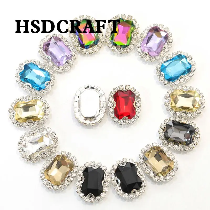 7338 HSDCRAFT 10*14MM Rectangular Star Anise DIY Diamond Jewelry Materials