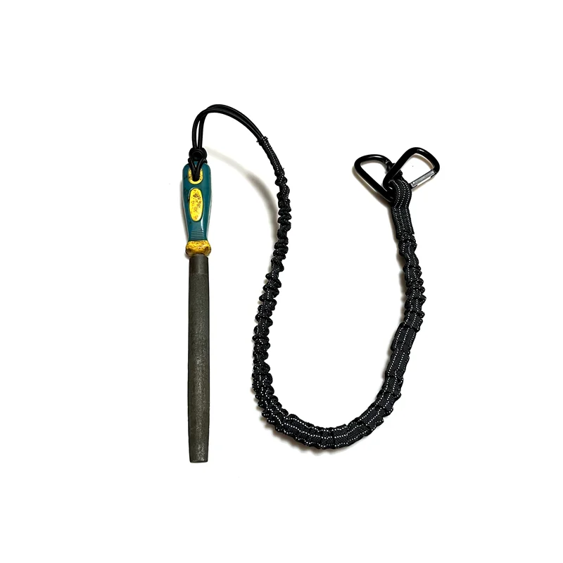 Aloft work Tool leash Coiled Retractable Bungee Cord Safety Lanyard with Aluminum Carabiner Clip