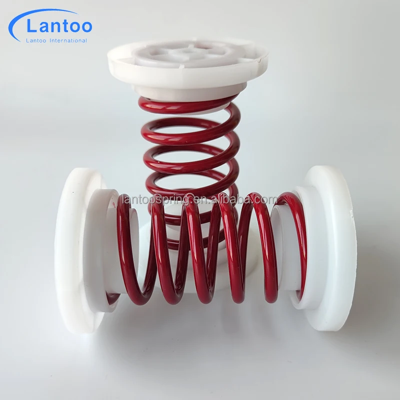 Exercise Gymnastics Floor System Music Wire Compression Spring With Plastic Caps