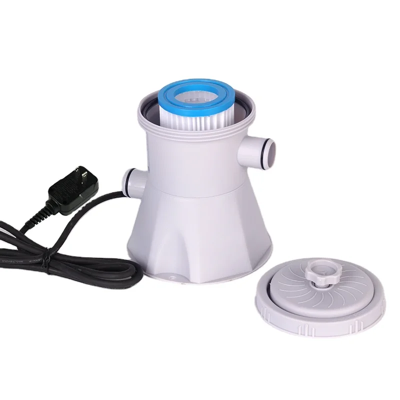 Swimming Pool Water Circulation Pump 300 Gallon Water Cleaner Filter Pump With American Adapter Electric Cleaning Tool