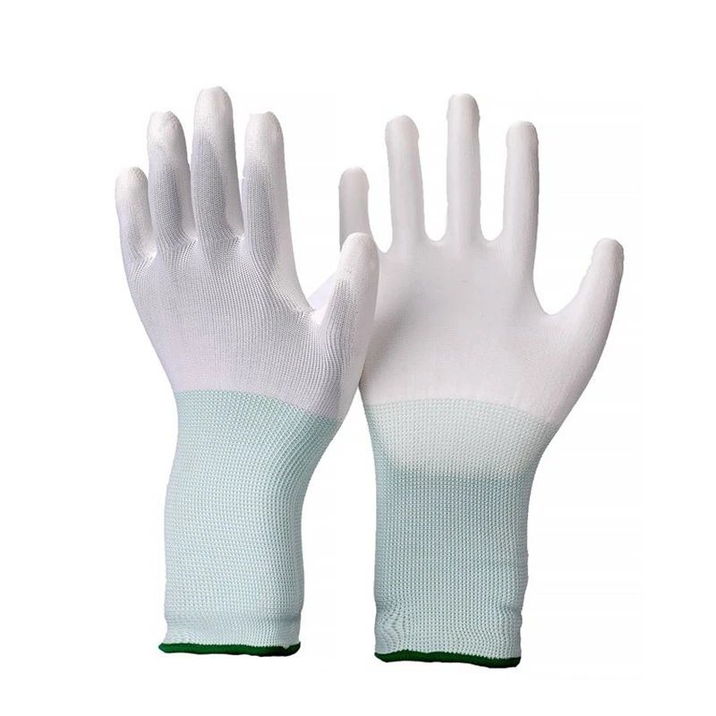 C0504-01 PU Coated Gloves Safety Gloves Factory Safety Working Antistatic Carbon Fiber Knitted Work Gloves