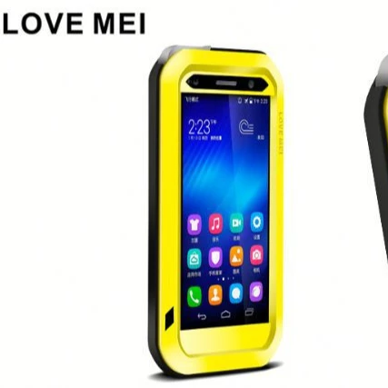 Мощный металлический алюминиевый водонепроницаемый чехол Love Mei для Huawei Honor 6, ударопрочный/грязепроницаемый/водонепроницаемый чехол для Huawei Honor 6