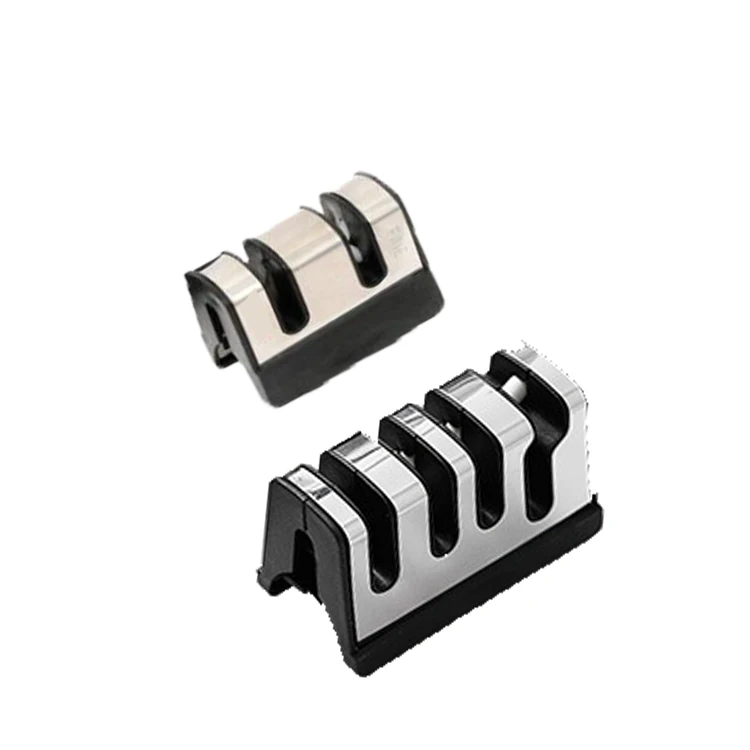 Shape Design Portable Outdoor Kitchen Knife Shear Sharpener Grinder Tool with Tungsten and Ceramic Sharpen Slot