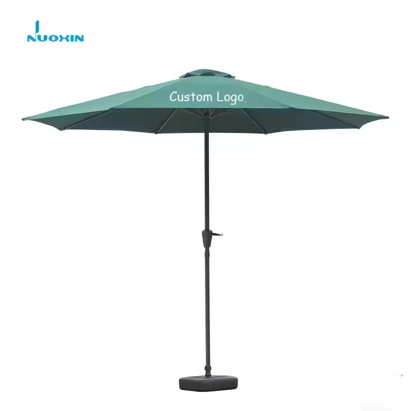 Nuoxin Wholesale Repeatable Stretching 2.4 Meters Beach Umbrella Outdoor Garden Sunshade Umbrella Sunshade Umbrella with Base
