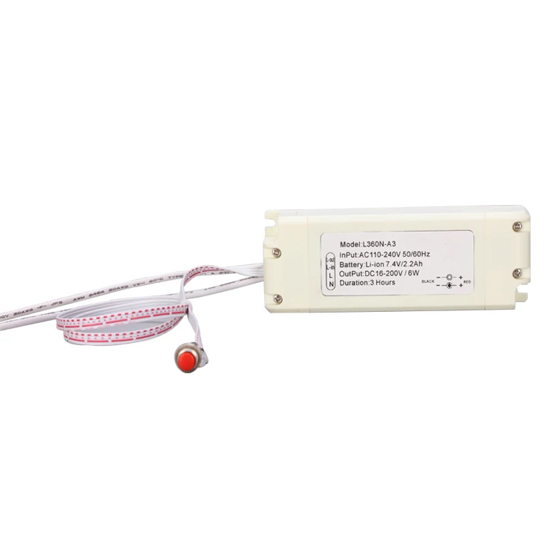 Customized Professional Emergency Conversion Kit Li-ion Battery 7.4V/2.2Ah Fire-Retardant PC Case