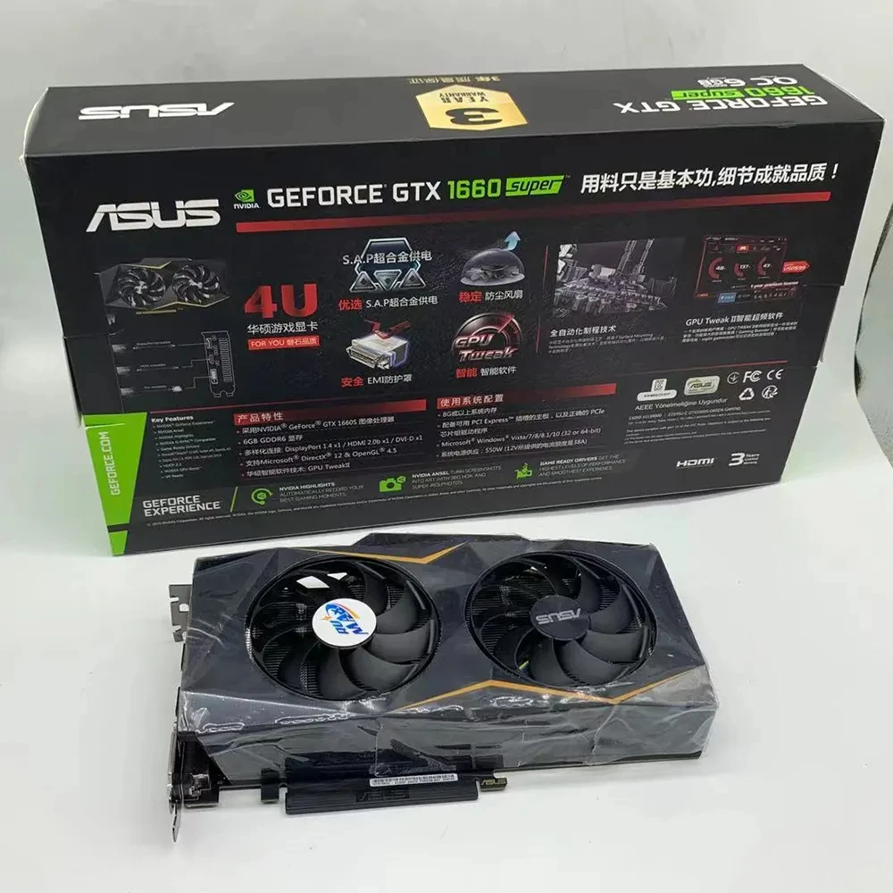 Wholesale Refurbished Second Hand Laptops ROG STRIX G531GU AUSU GTX1660 SUPER 6G 1660S Gaming Graphics Card for asus Ausu