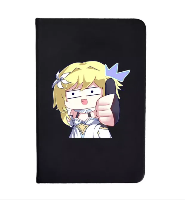 Game Genshin Impact Anime Peripl Notebooks Simple And Fashionable Office Black Matte Book Anime Cosplay Handbook