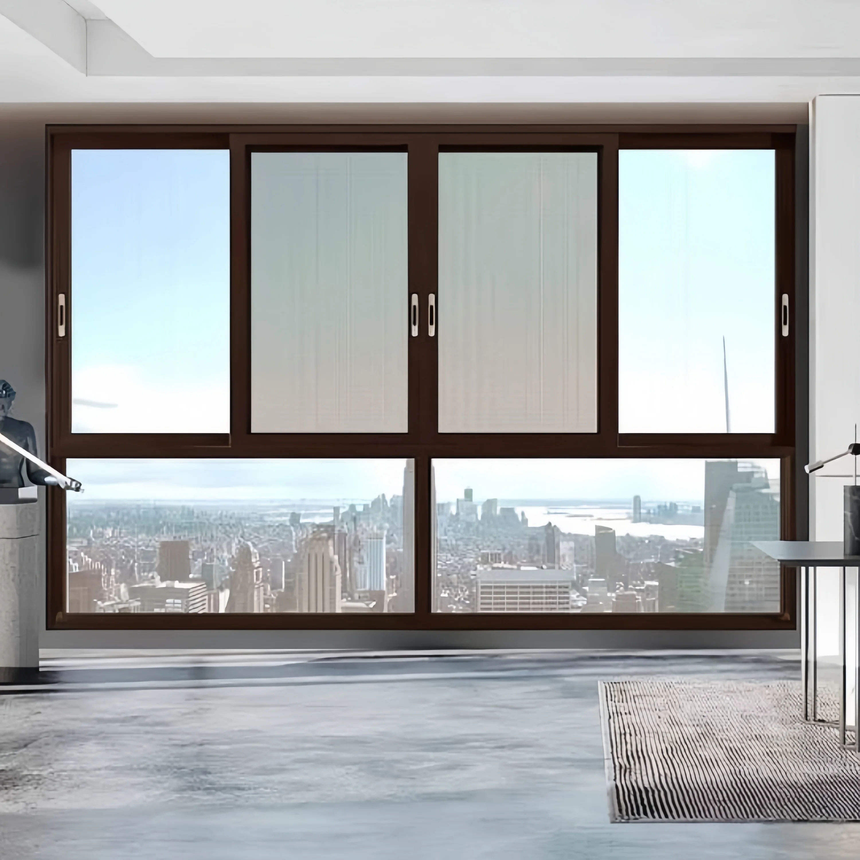 customized Cheap Price Profile Glass Sliding Windows Latest Designs Aluminum Alloy Frame Horizontal Sliding Window for sale