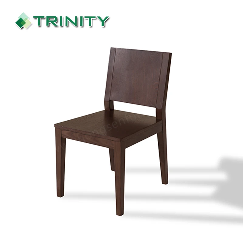Customized Hotel Quality Modern Solid Wood Wooden Dining Chair for Restaurant