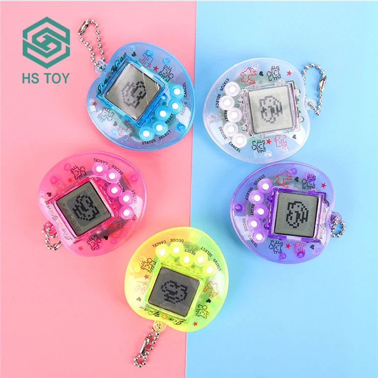 HS Toy 168 Animals Electronic Plastic Peach Heart Digital Virtual Pet Tamagotchi Original Toy With Battery