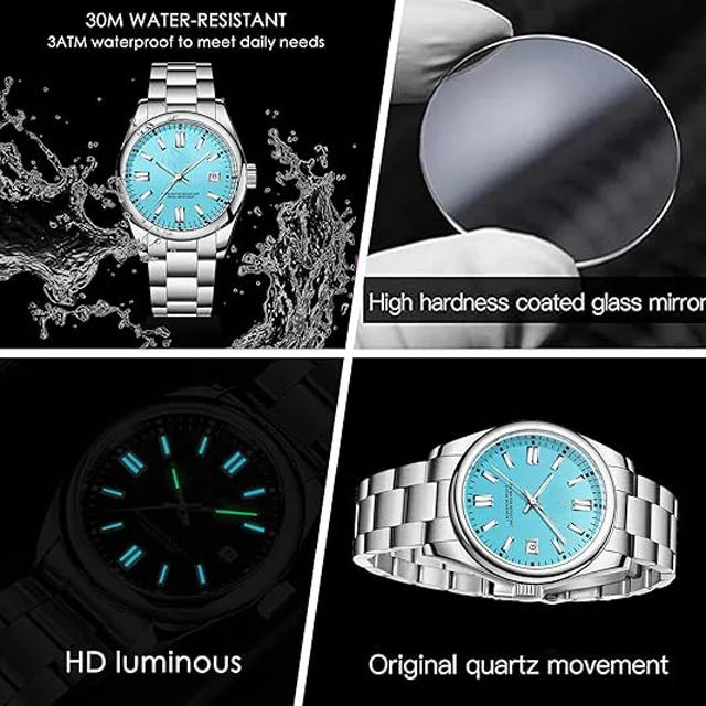 Оптовая Продажа с фабрики водонепроницаемые часы из нержавеющей стали Мужские Аналоговые хронограф модные