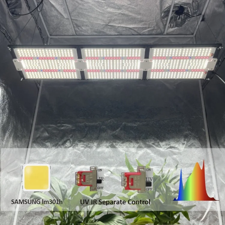 Economic 320W Grow lights board Samsung lm301h Evo +Epistar deep red 660nm  + uv ir separately control led grow light