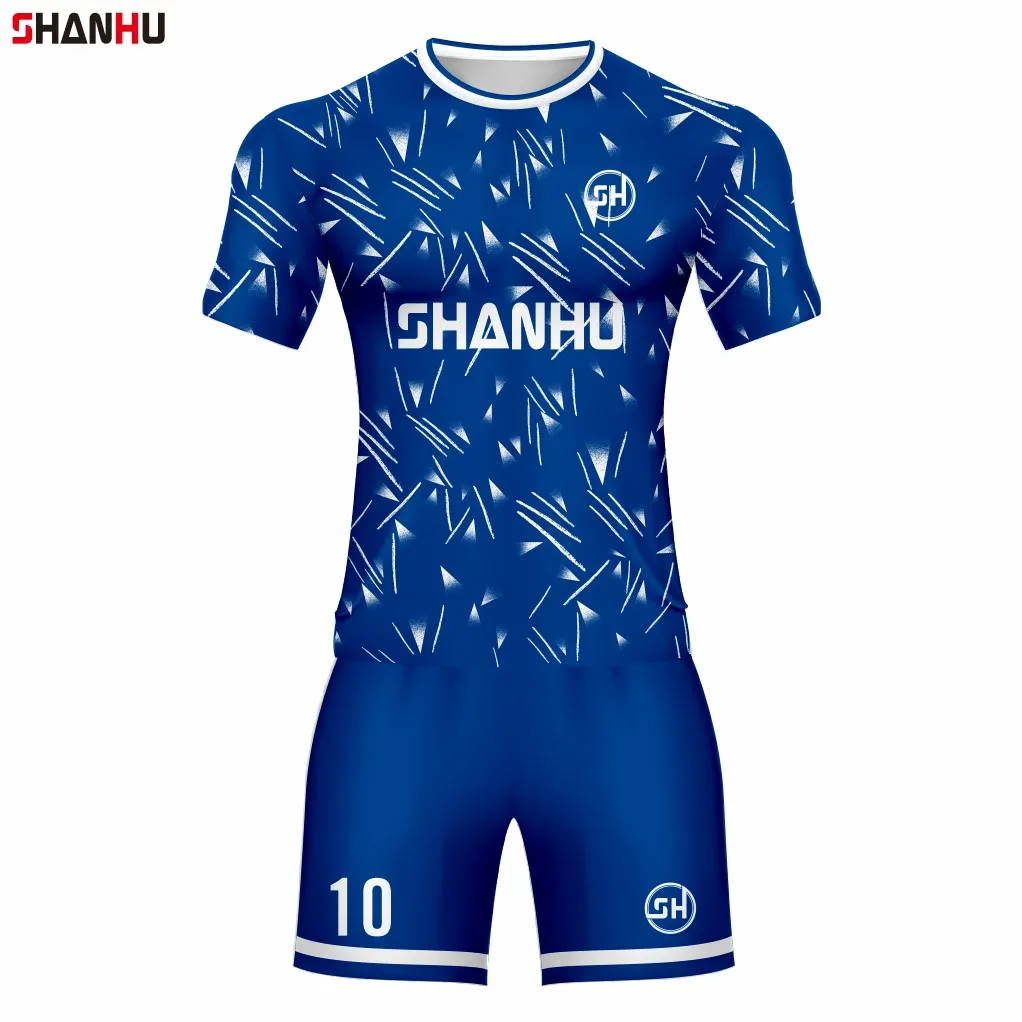 Wholesale Custom Soccer Jersey Youth Team Wear Short Sleeve Set Football Uniform For Kids