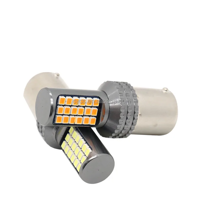Yellow 12v car led s25 1156 1157 36led smd 2025 canbus led Bulbs Super Bright Car Led Turn Signal Lights