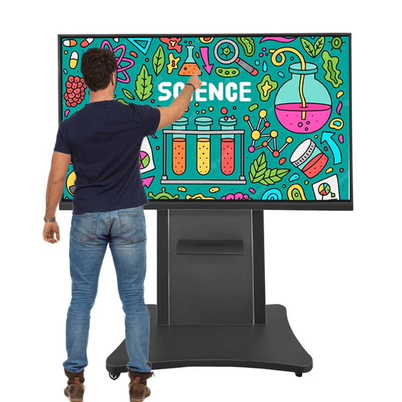55 65 75 85 inch IR 20 points interactive flat panel education interactive touch table digital screen for classroom