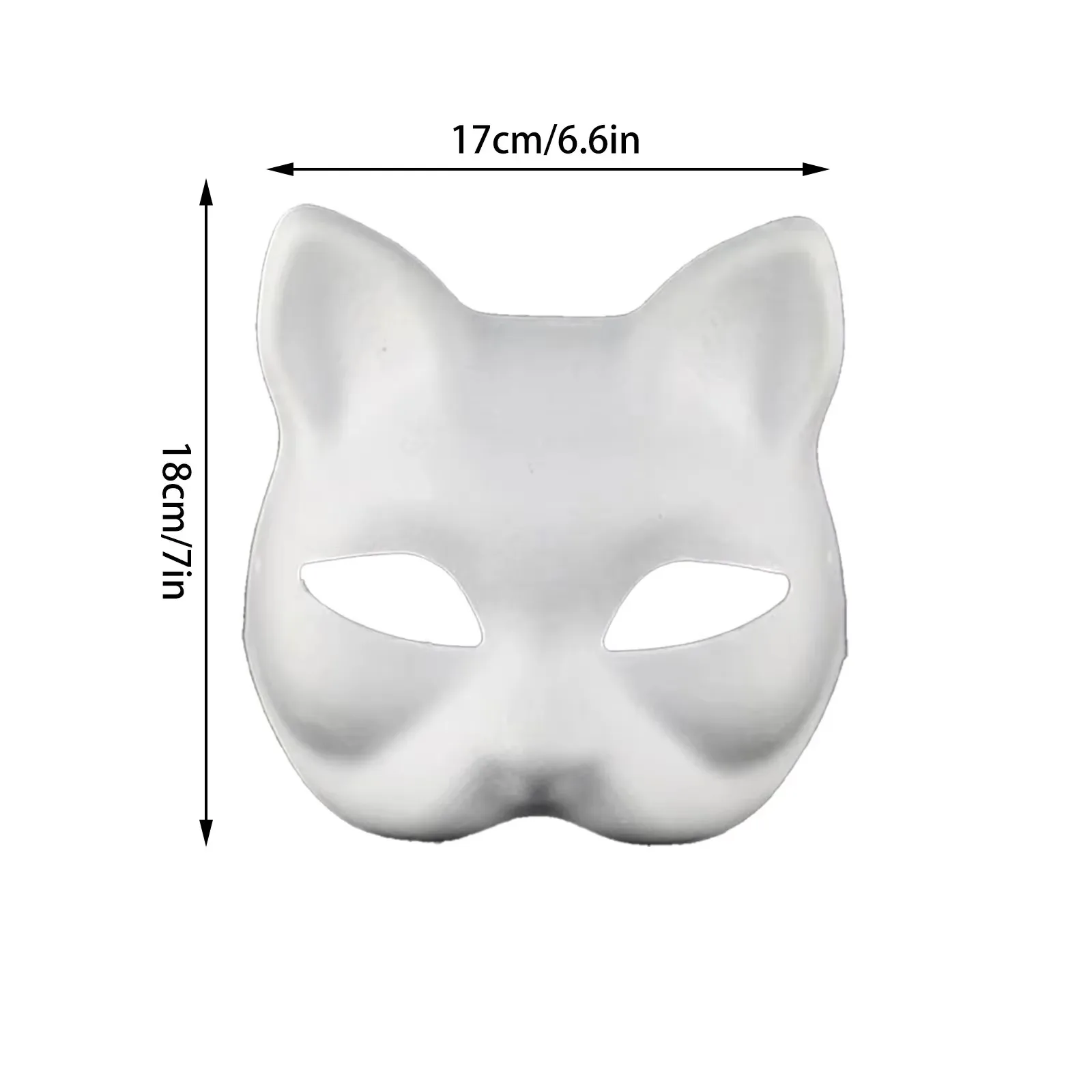 New Packaging Masquerade Mask Halloween Party Mask DIY Foxes Mask Hand-Painted Anime Cat