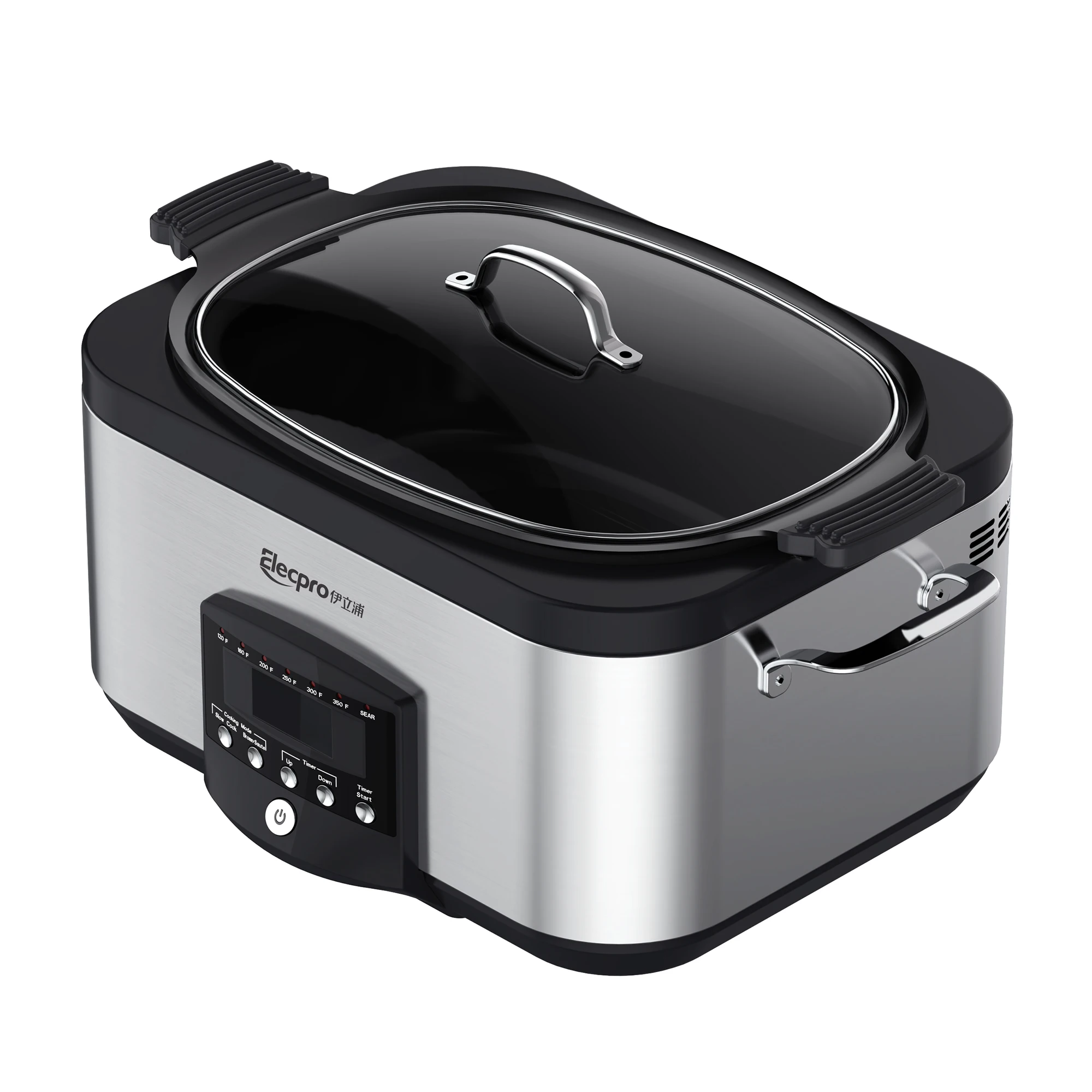 ЖК-дисплей 6Q большой емкости Семейный Размер Мульти Мультиварка deluxe нержавеющая сталь электрическая мульти плита