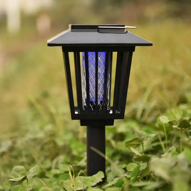 Anbosunny Solar Power Led Outdoor Lawn Waterproof Mosquito Killer Lamp Garden Solar Lights for Yard