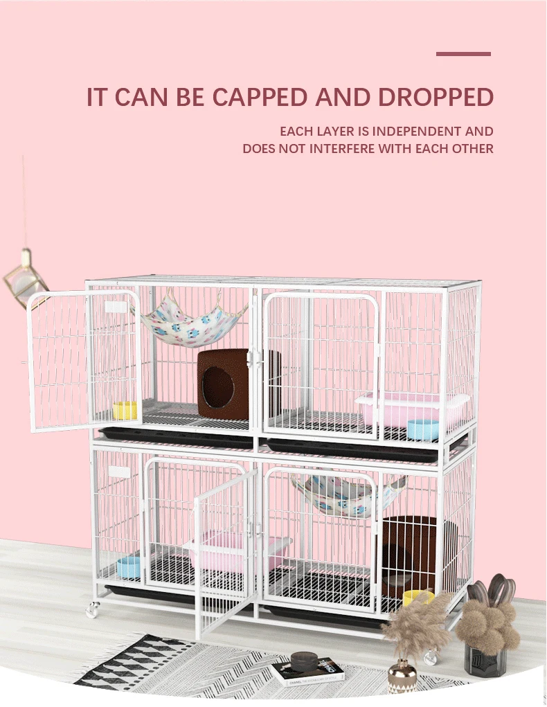 Galvanized square tube large cage pigeon breeding chicken duck cat dog pet cage