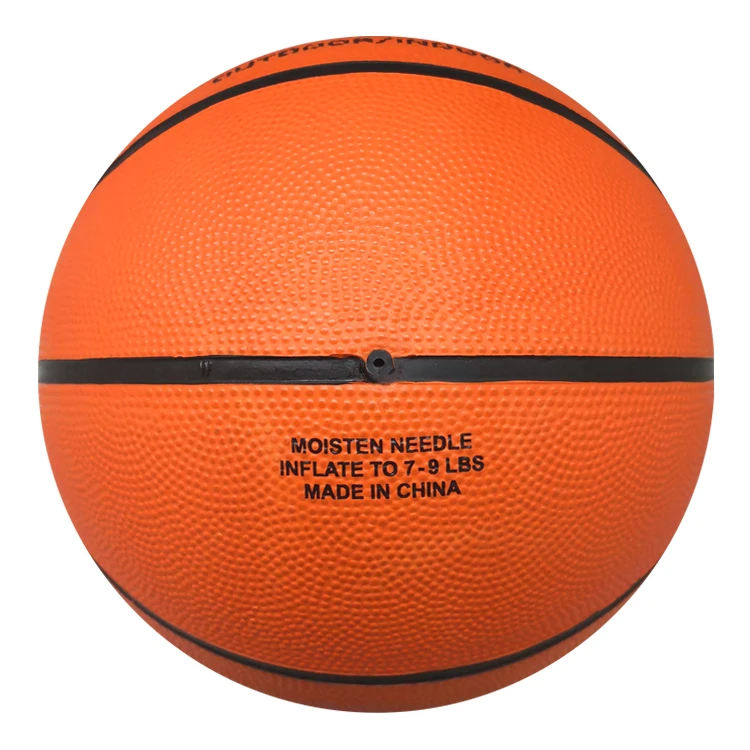 2024 Welstar Basic orange color rubber basketball Flat channel for official size 7 rubber basketball ball manufacturer