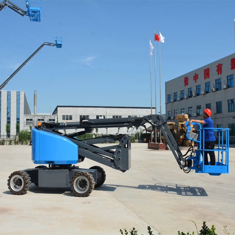 YG boom lift machine knuckle telescopic 14m boom lift work platform for sale