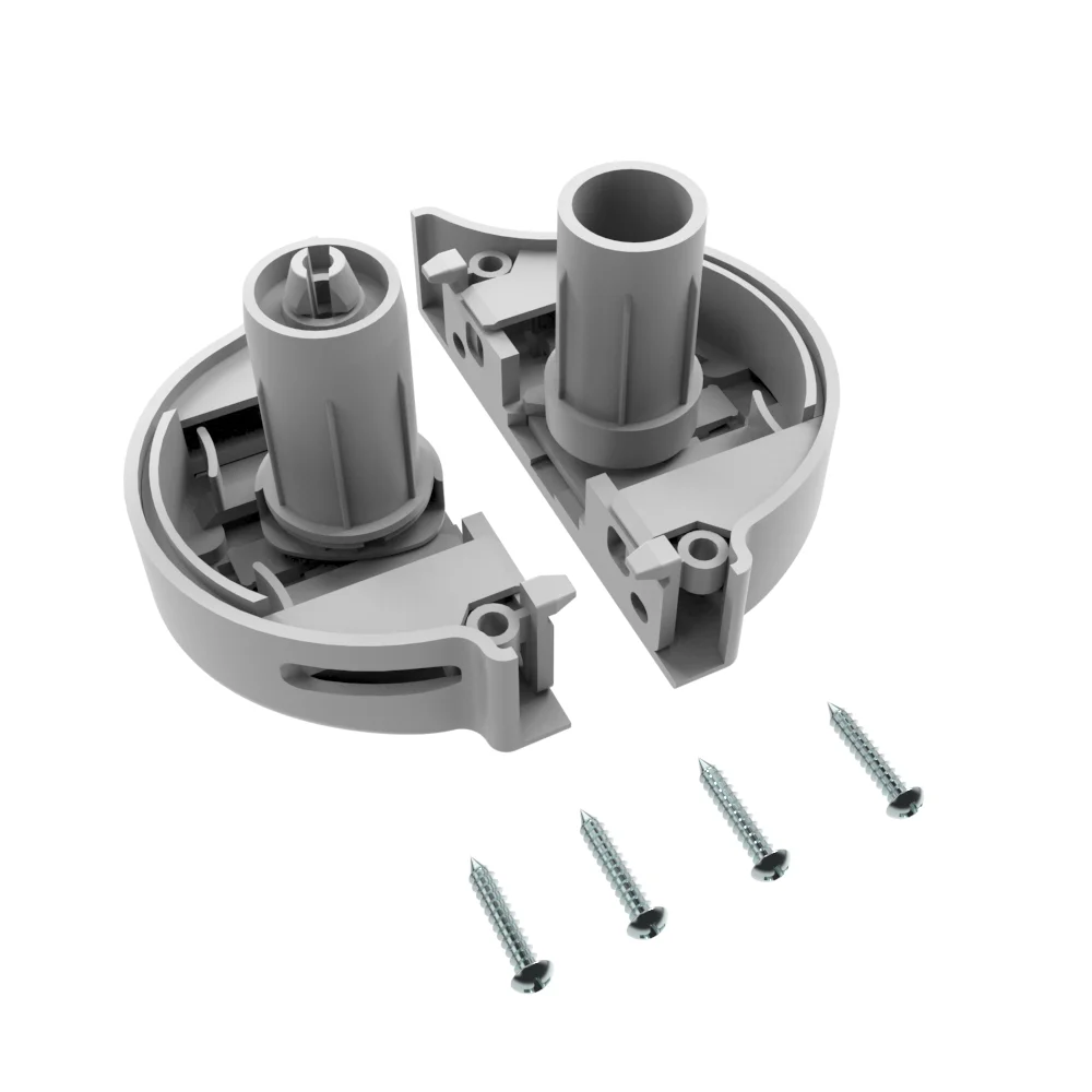 Wholesale curtain accessories curtain poles track roller blind parts head tube for zebra roller blind components