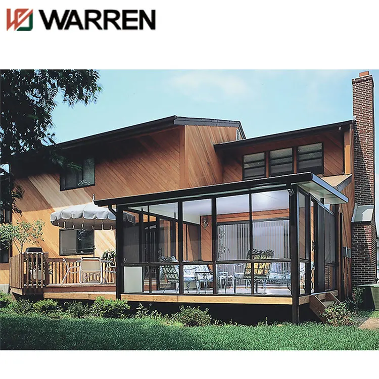 Warren 12ft x 16ft моторизованная алюминиевая беседка стеклянная для балкона