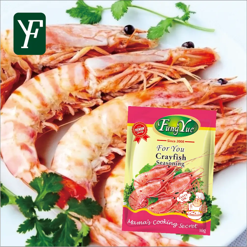 
Crayfish Flavor 10g Halal Certificate Chinese Manufacture Supply Seasoning Powder Bouillon Powder 