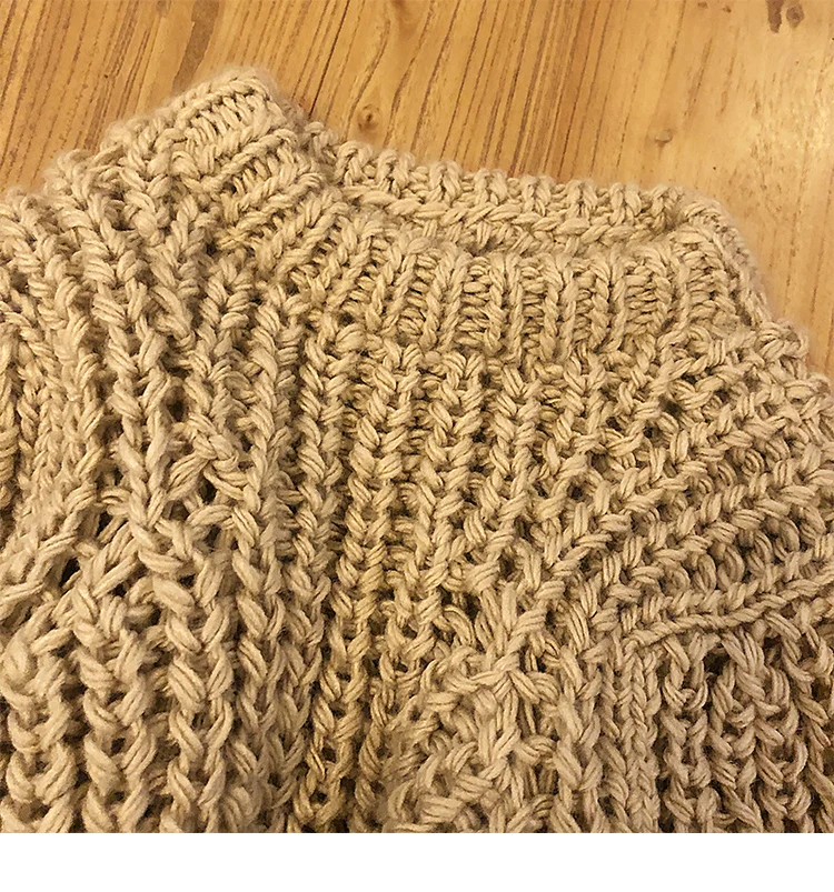 Chinese Factory Oem Odm New Arrival  O-neck High Quality Custom Hand Knit Women Sweater