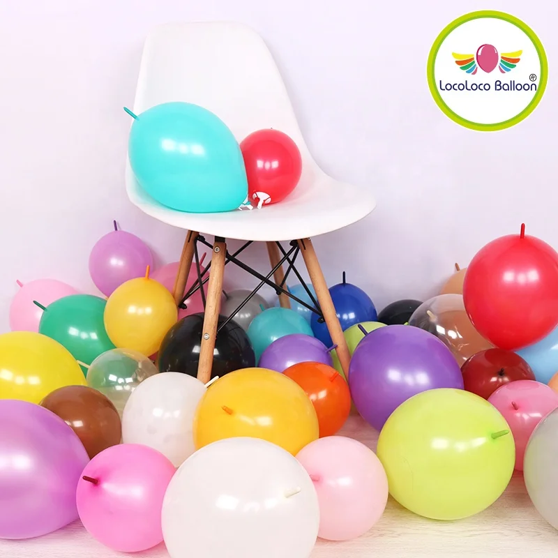 EN71 CE Balloon factory wholesale biodegradable colorful round link balloons