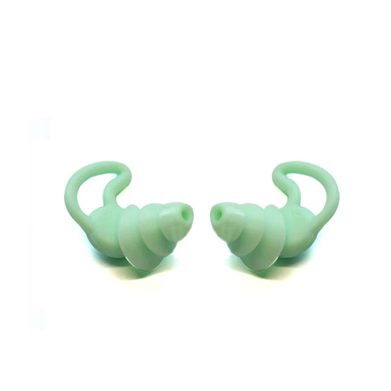 Washable Reusable Flexible Silicone Earplugs Hearing Protection for Sleeping Work