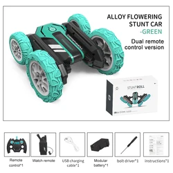 Double Sided 360 Degree Rotating Remote Control Toys Car With Battery , gesture RC Stunt Car For kids
