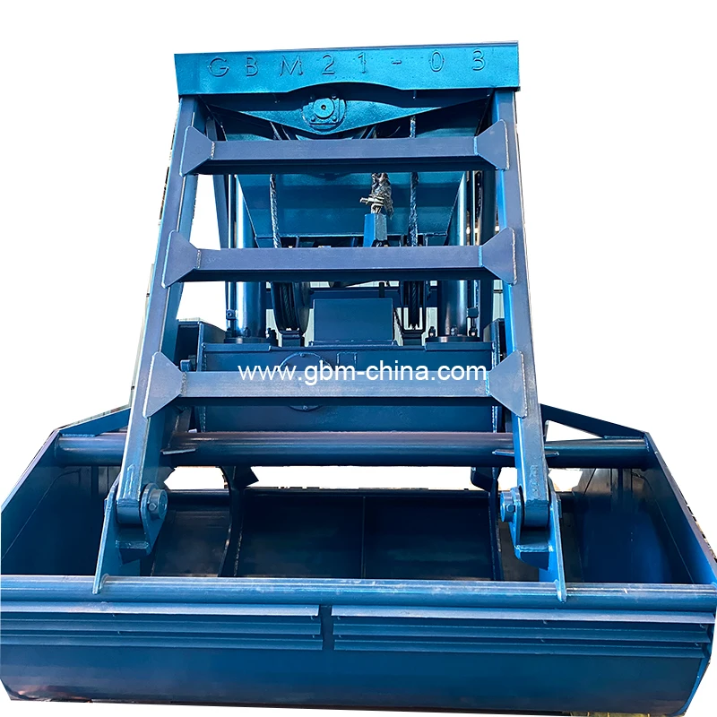 Remote control hydraulic bulk cargo grab bucket 6-12m3