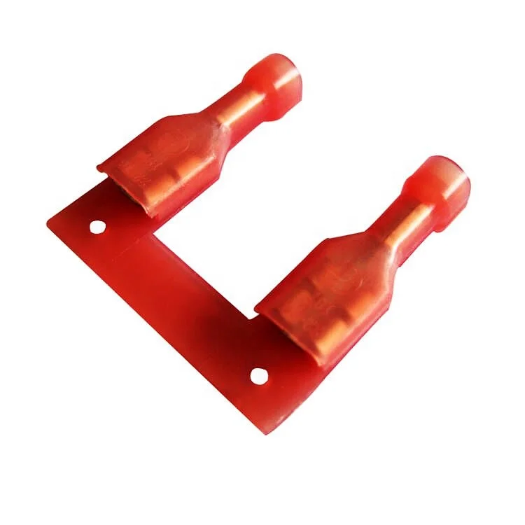 Female Terminal FDFN1.25-250 Same As TE 2-520183-2 Insulated Continuous Round End Terminal And Square End Terminal Good Quality