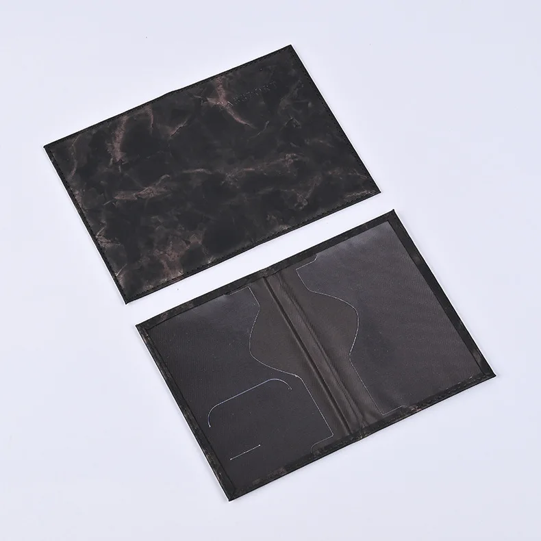 Wholesale PU leather passport holder marble pattern travel passport cover