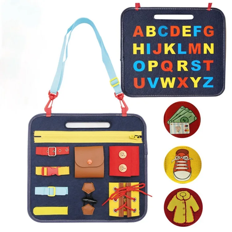 Sensory Special Education Alibaba Shark Travel Toddlers Push  Backbpack Travel Busy Board  For Autism Ahdh
