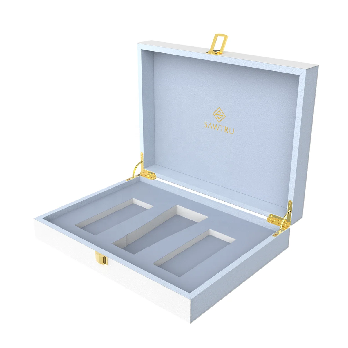 Original Factory Painting Varnishing Small Custom Made Cosmetic Wooden Box With SABER Certificate
