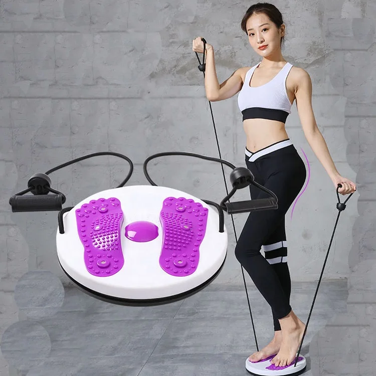 home fitness equipment waist twisting disc with pull rope