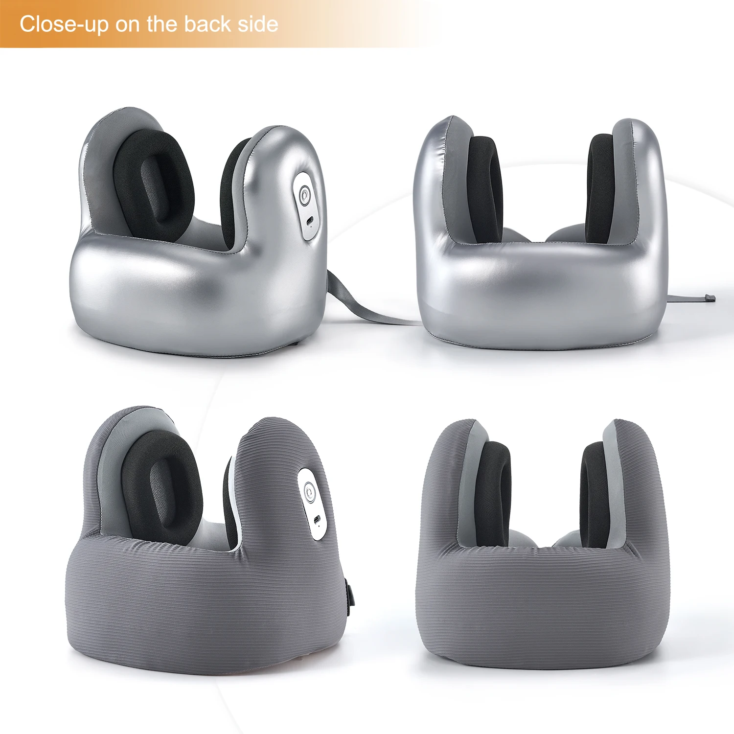 Multi-Functional Noise Reduction Bluetooth Travel Pillow Neck Sleep Pillow Neck Pillow for Airplane Office Camping