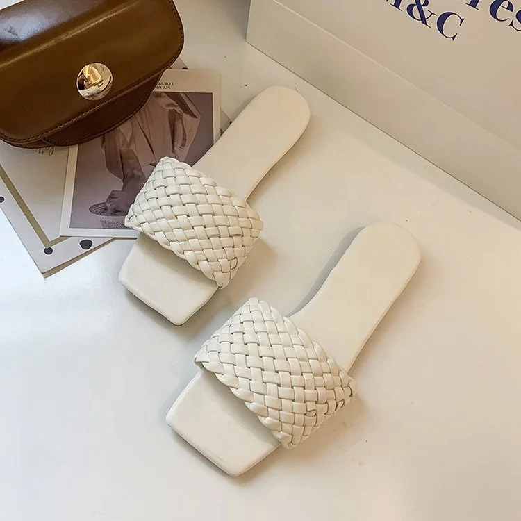 Оптовая продажа, женские сандалии, уличные модные кожаные женские Тапочки